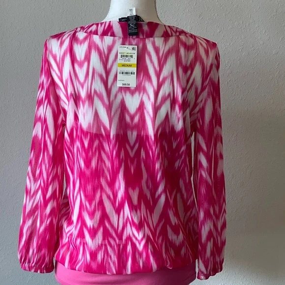 New, INC International Concepts INC, Women Embellished Peasant Top - Picture 5 of 7